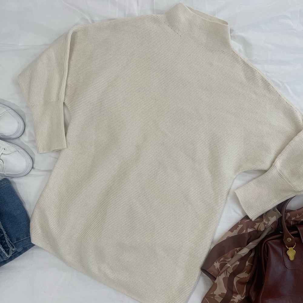 GAP Cream Mock-Turtleneck Sweater for Women